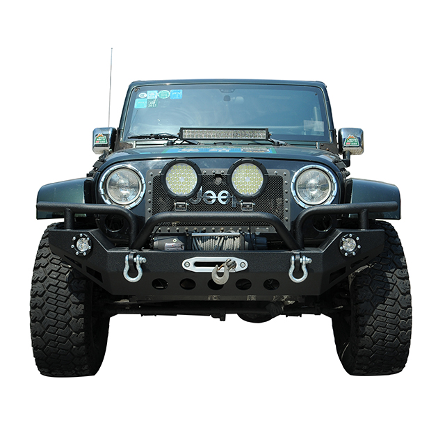 Wild Boar Style Front Bumper with led lights for Jeep Wrangler JK
