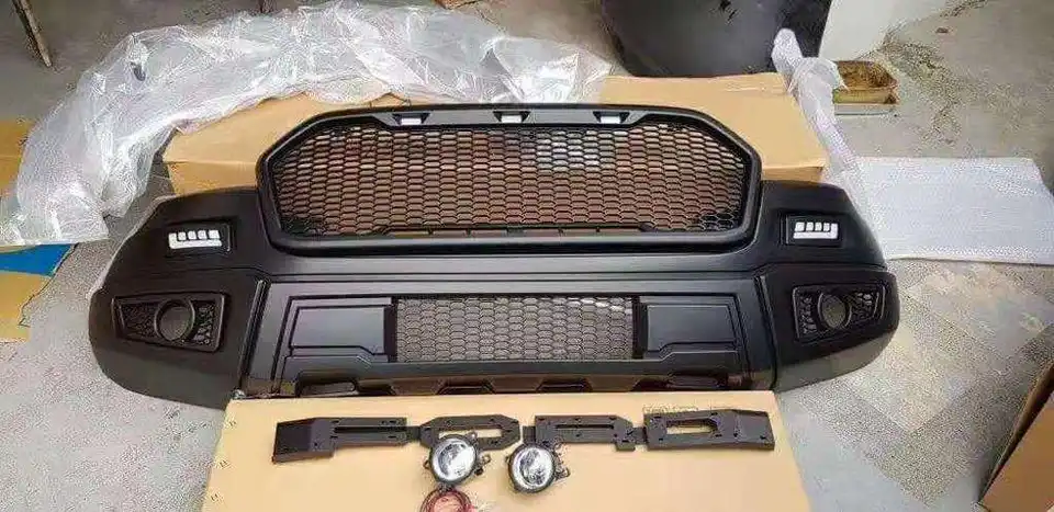 4X4 Accessories Front Bumper Body Kits with LED Headlight for Ranger T6 To Raptor Style 