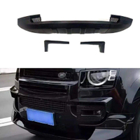 HW Car Styling Exterior Accessories Glossy Black ABS Front Bumper Lip Kit for Land Rover Defender 2020