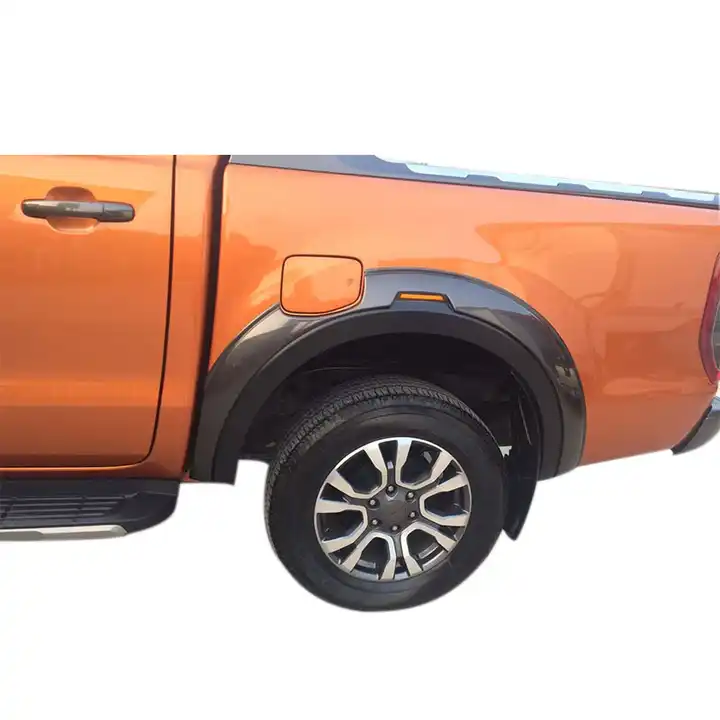 4x4 Offroad Parts Wheel Flares Fender Flares with Amber Led Lights for Ford Ranger T7 T8 2016-2019