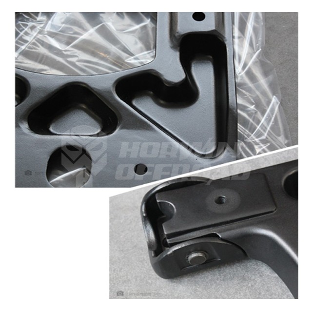 Spare Tire Mounting Kit HD Hinged Carrier for Jeep Wrangler JK