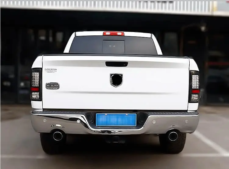 Factory Left+Right Black LED Tail Lights Brake Lamps 2013-2018 For Dodge Ram 1500 Accessories