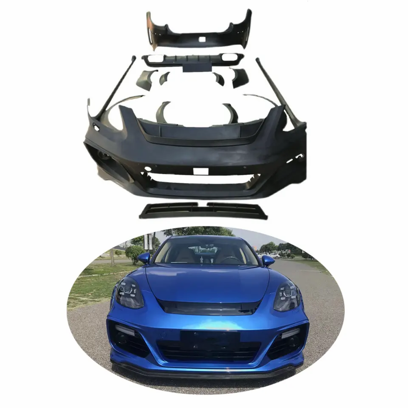 Panamera Body Shell HW High performance body kit upgrade to Techart R type wide body Bumper ...