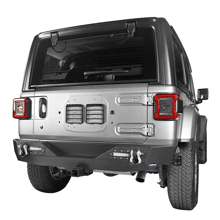  Rear Bumper for Jeep Wrangler 2018+ with leds