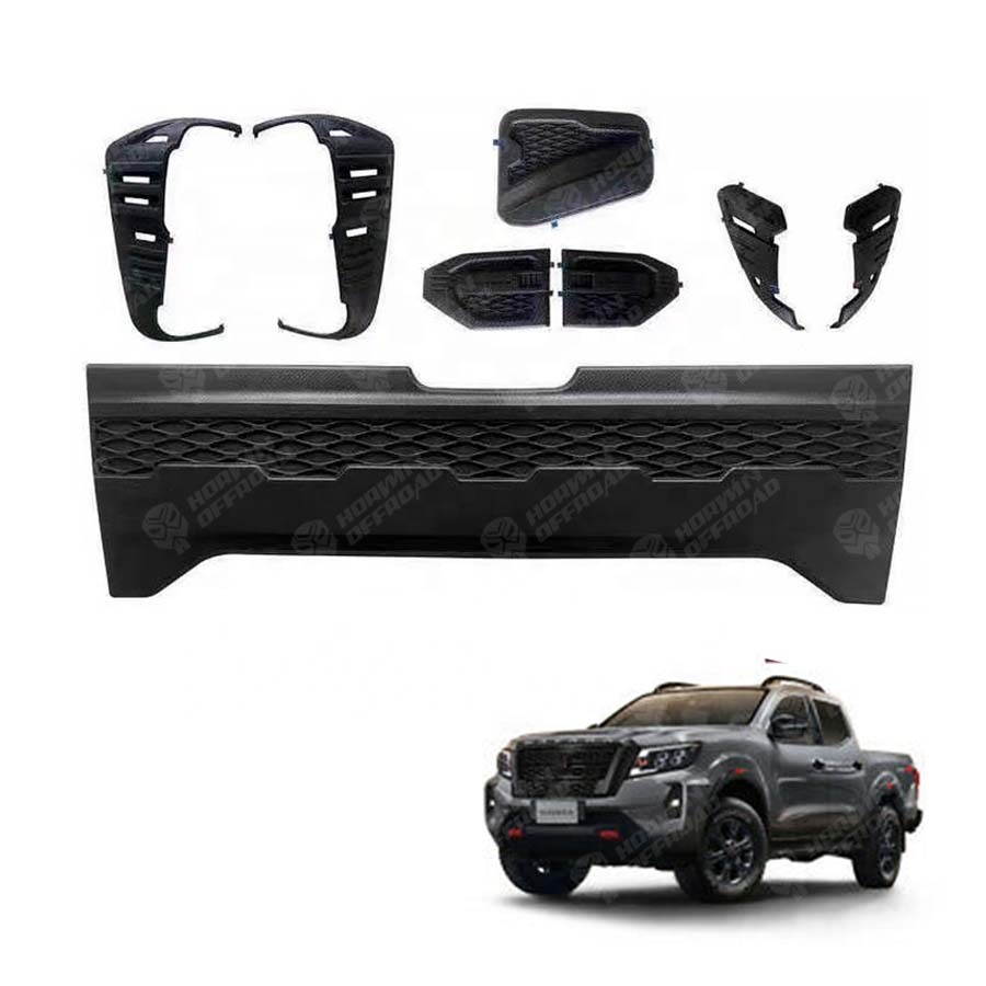 Plastic Spare Parts Exterior Cover Kit Carbon FIber Color Headlight and Taillight Cover Tailgate Cover for Navara Np300 2021+