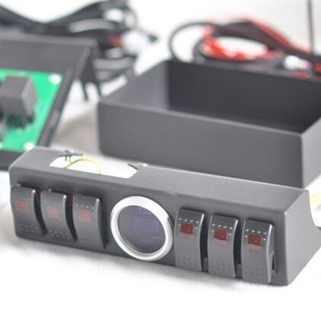 Generation II Six-in-one Switch Control Panel with LED display and DRL control for Jeep Wrangler JK
