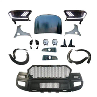 4X4 Accessories Front Bumper Body Kits with LED Headlight for Ranger T6 To Raptor Style 