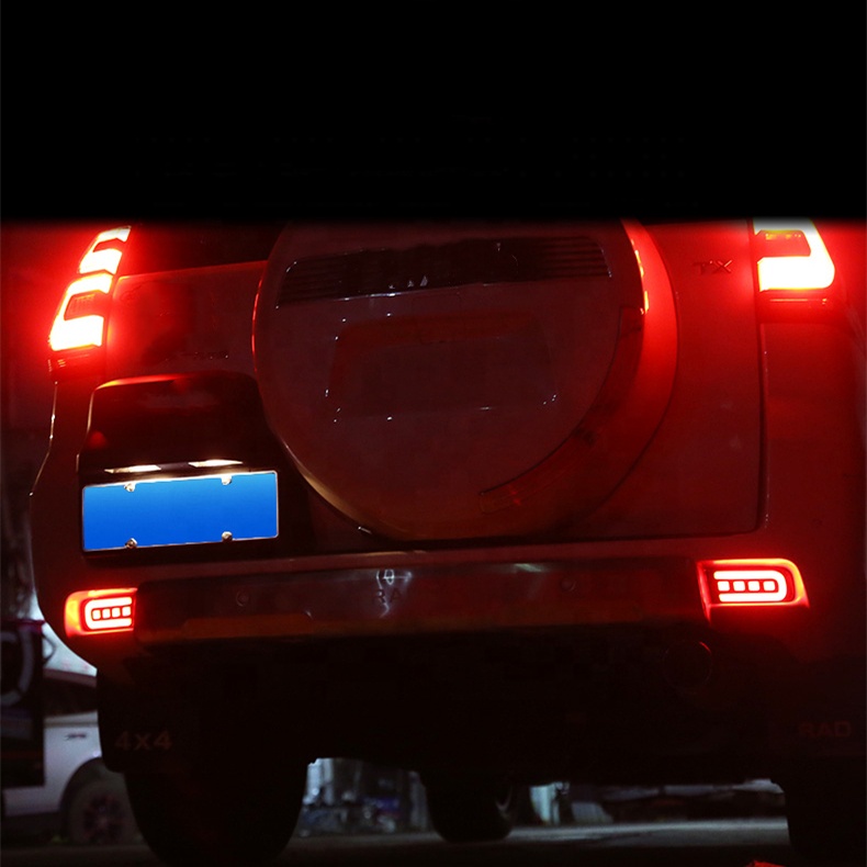 HW 4X4 LED Car Brake Lamp Rear Bumper Lights For Land Cruiser Prado 2010-2021