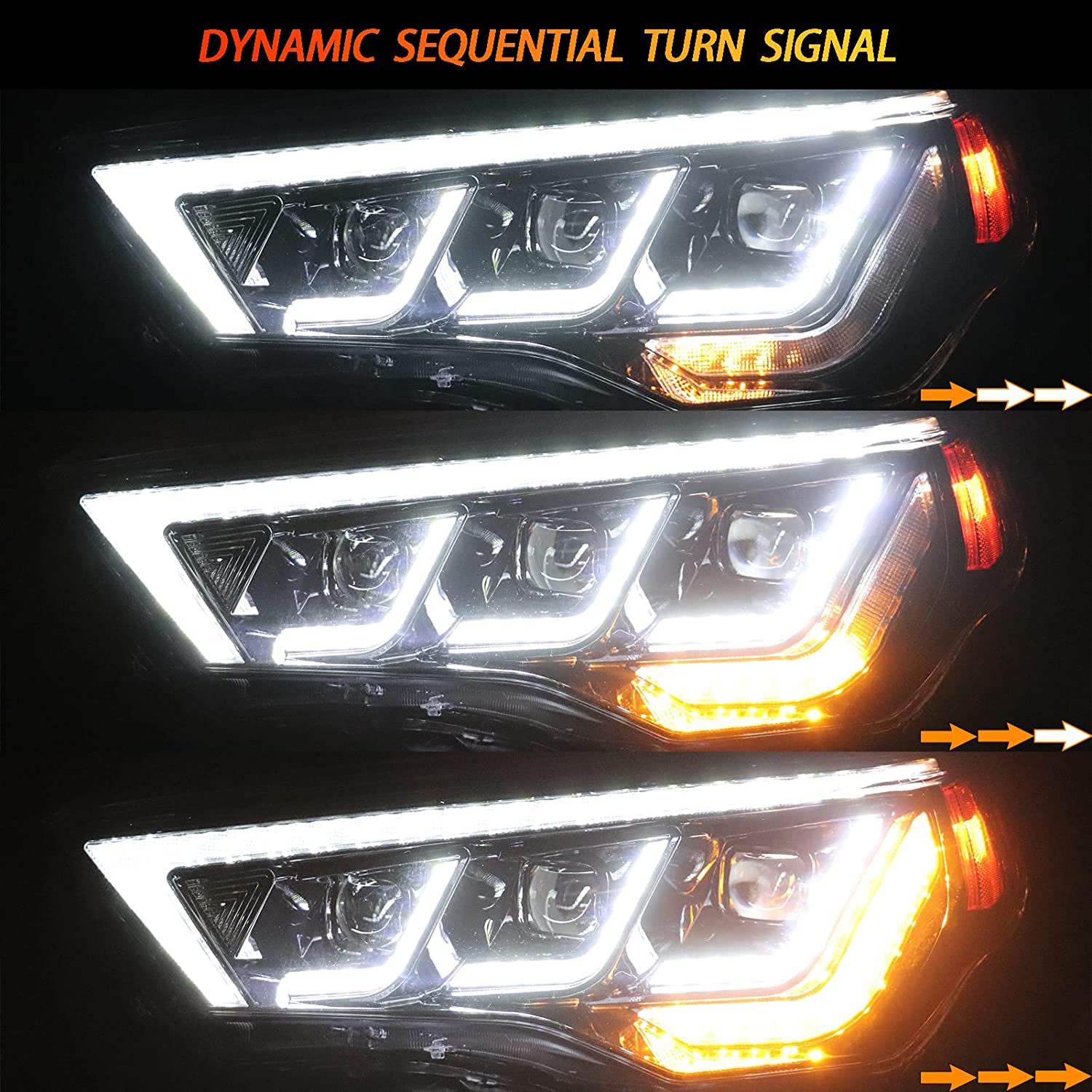 HW Offroad 4x4 Car LED Headlights Front Lights For 4RUNNER 2014-2022 Accessories