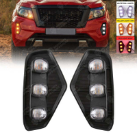 3 Color Daytime Running Lights LED Streamer Turning Car Highlight Fog Lamp DRL for Navara Np300 2020-2022