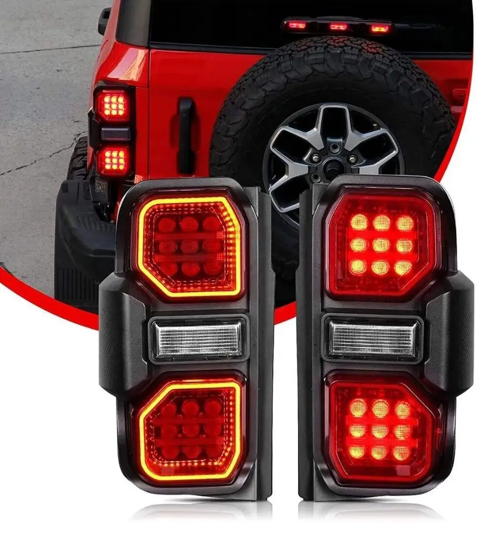 HW 4x4 Offroad Car LowMedium Version LED Tail Lights for Bronco 2020+