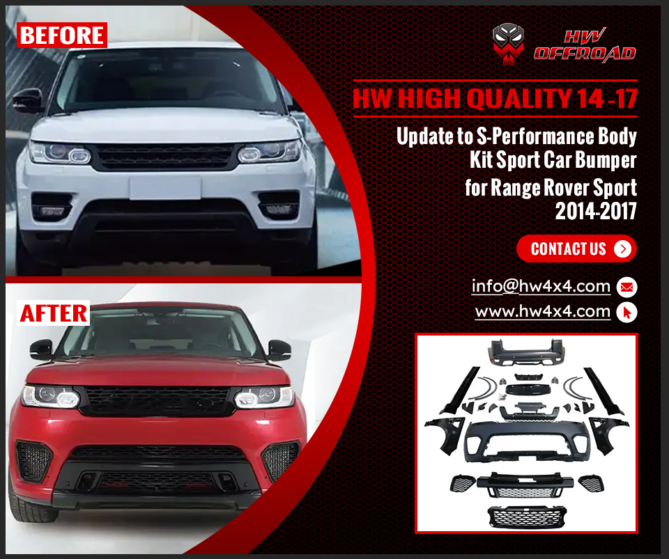 HW High Quality 14-17 update to S-Performance Body Kit for Range Rover Sport 2014-2017