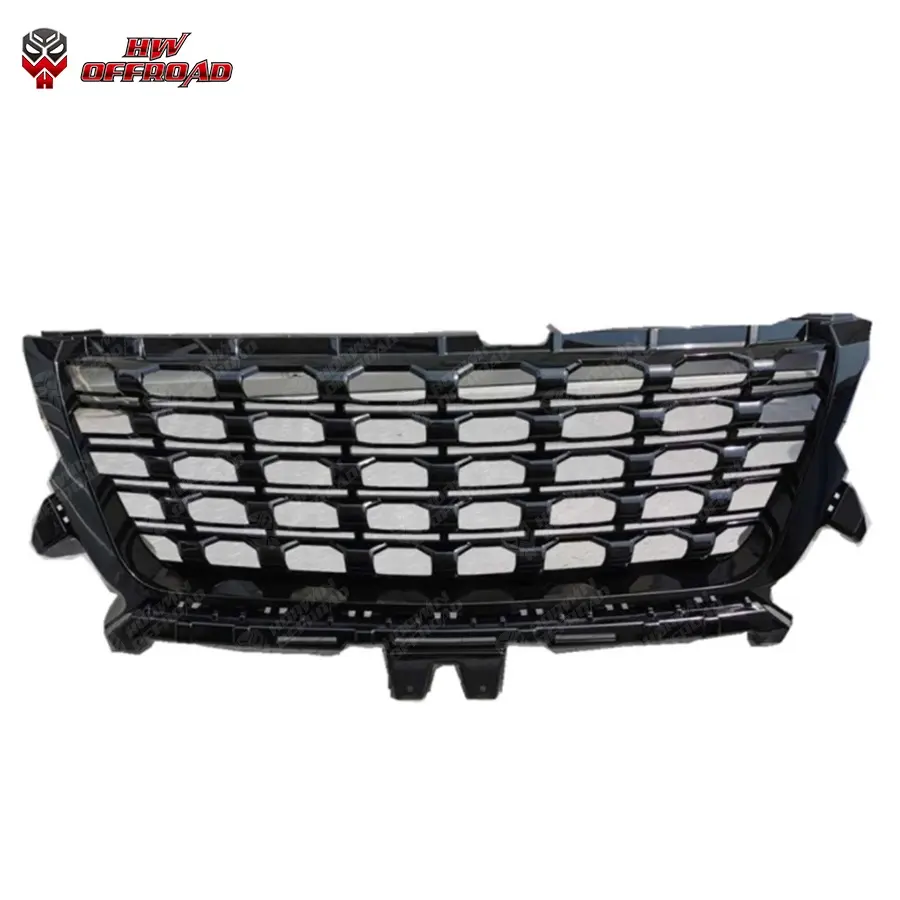 Black Matte Shiny Modificated ABS Black Racing Grills Front Hood Bumper Grill For Colorado S10 2016-2020