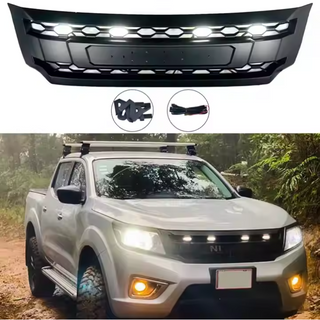 HW 4x4 Offroad Grille With Black Letters And White Lights For NAVARA NP300 2016+