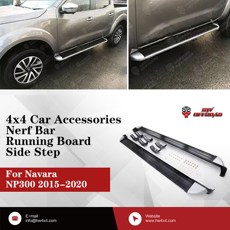 4x4 Car Accessories Nerf Bar Running Board Side Step For Navara NP300 2015-2020