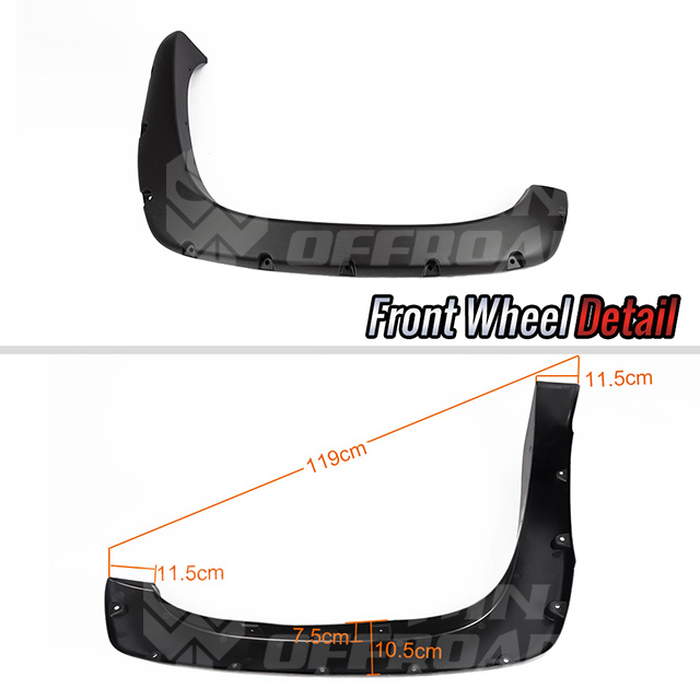 Pocket Style Bolt-On Fender Flares For 1999-2006 Chevy Silverado GMC Sierra | Textured Black Polypropylene | Direct Fit