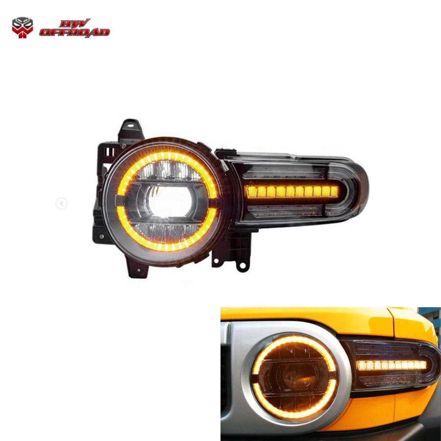 HW 4x4 Car LED Headlights Headlamp For FJ CRUISER 2007-2020