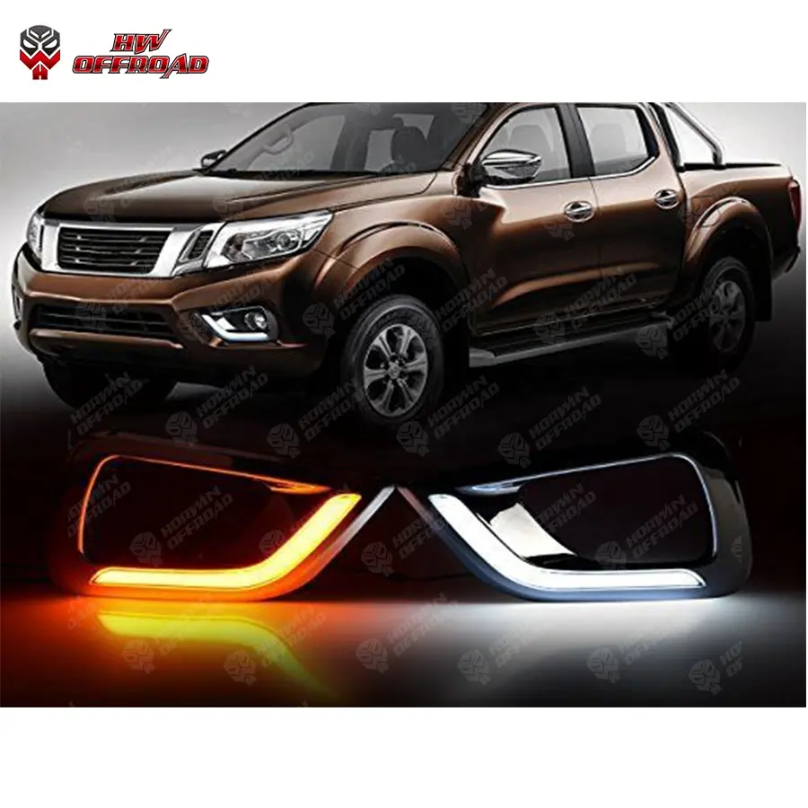 thumbnail image 2 of LED DRL + Fog Light Kit – Nissan Navara NP300 2015-2019 – H11, 55W, 12V, Chrome Housing 2 of 4