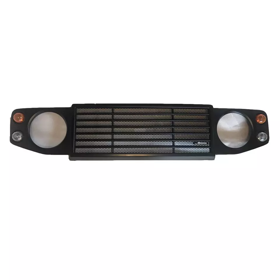 4x4 Accessories New Style Front Bumper Grill with Lights for Jimny JB74 JB64 2018 2019 2020 2021 2022
